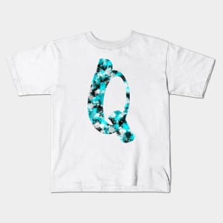 Paint Splash Letter Q Kids T-Shirt